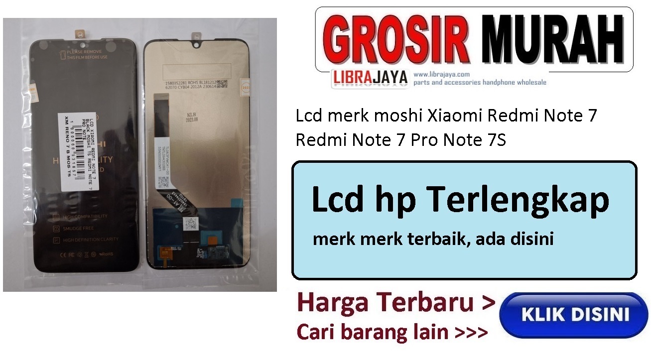 Lcd merk moshi Xiaomi Redmi Note 7 Redmi Note 7 Pro Note 7S