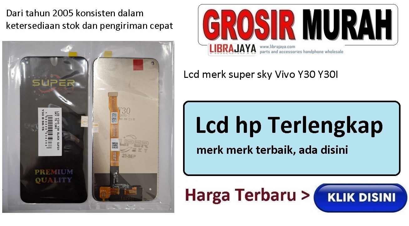 Lcd merk super sky Vivo Y30 Y30I