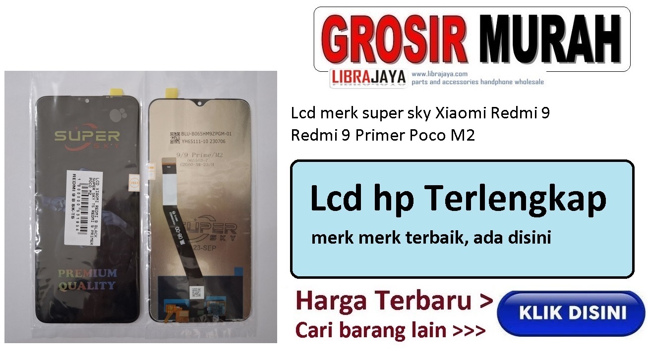 Lcd merk super sky Xiaomi Redmi 9 Redmi 9 Primer Poco M2