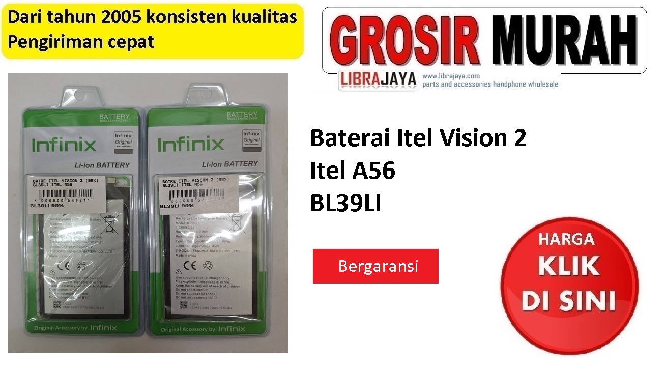 Baterai Itel Vision 2 Bl39Li Itel A56