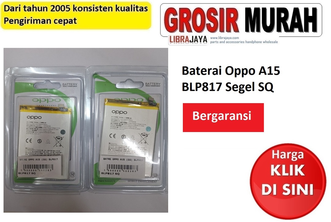 Baterai Oppo A15 BLP817 Segel SQ