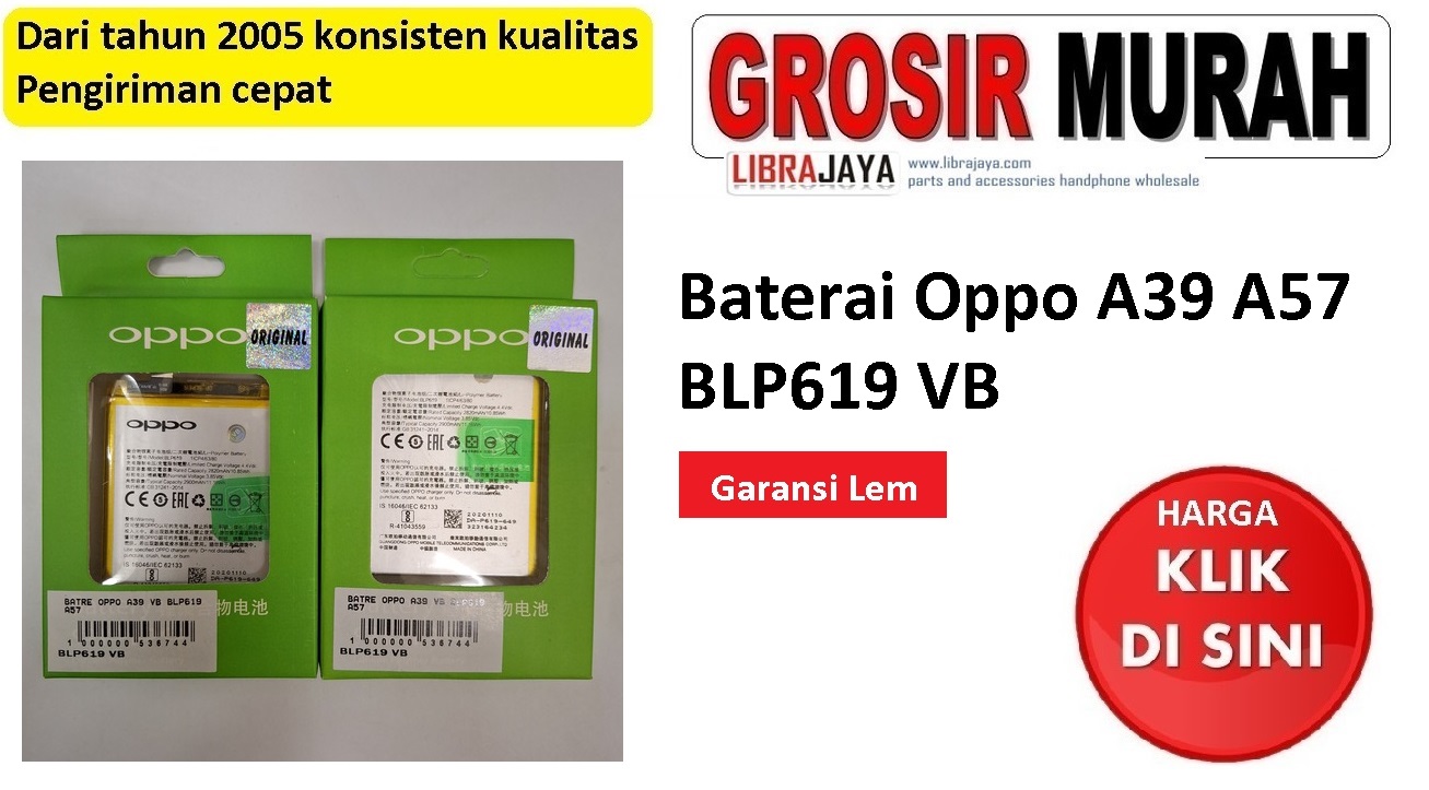 Baterai Oppo A39 A57 Blp619 VB