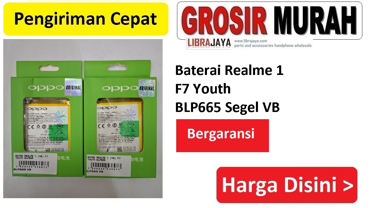 Baterai Realme 1 F7 Youth BLP665 Segel VB