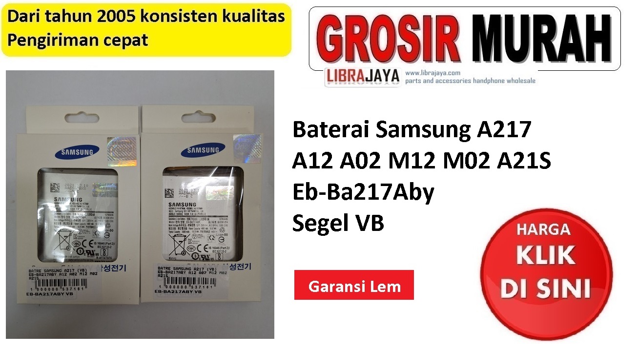 Baterai Samsung A217 vb Eb-Ba217Aby A12 A02 M12 M02 A21S
