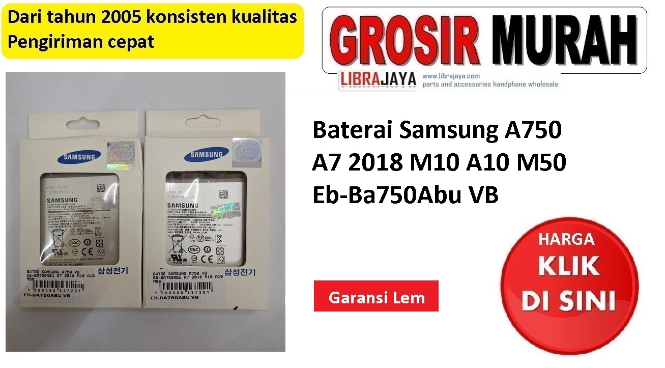 Baterai Samsung A750 VB Eb-Ba750Abu A7 2018 M10 A10 M50