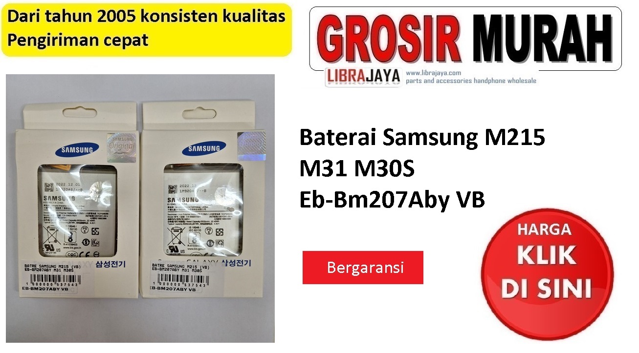 Baterai Samsung M215 Eb-Bm207Aby M31 M30S VB