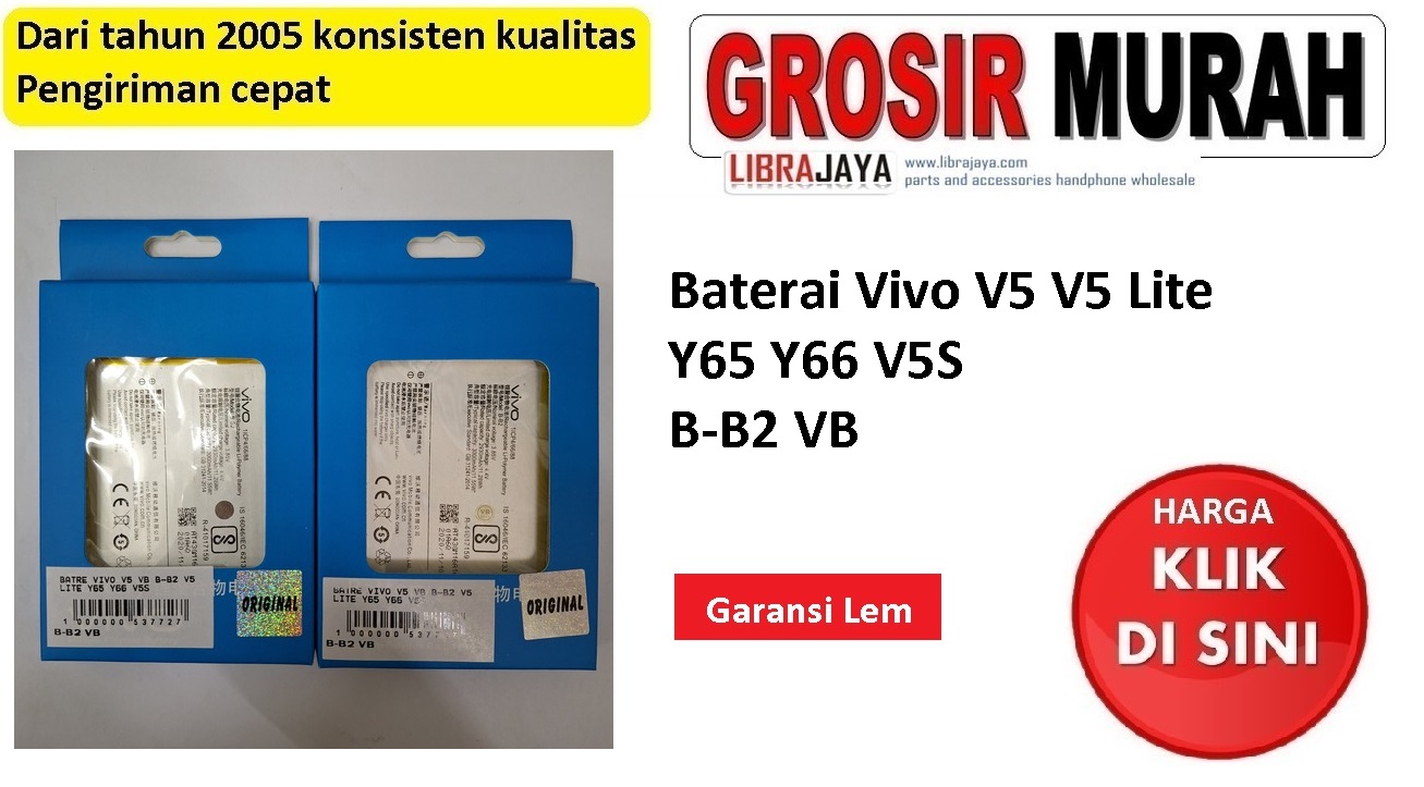 Baterai Vivo V5 B-B2 VB V5 Lite Y65 Y66 V5S