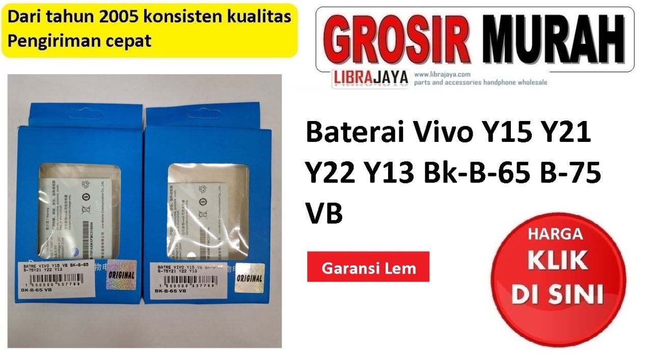 Baterai Vivo Y15 Y21 Y22 Y13 Bk-B-65 B-75 VB