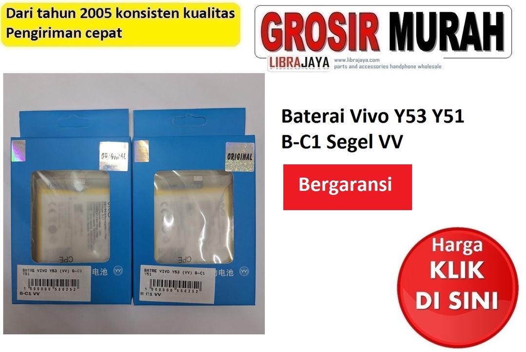 Baterai Vivo Y53 Y51 B-C1 Segel VV Bergaransi