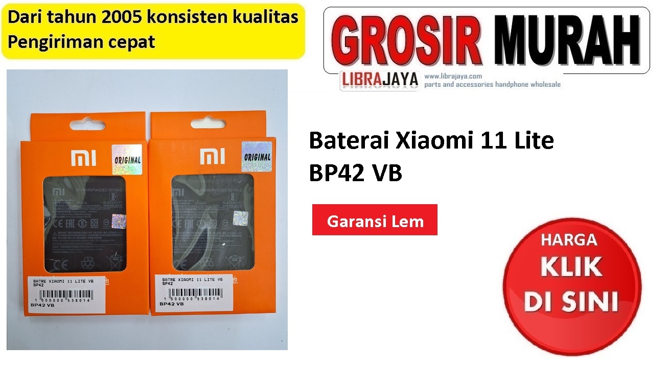 Baterai Xiaomi 11 Lite BP42 VB
