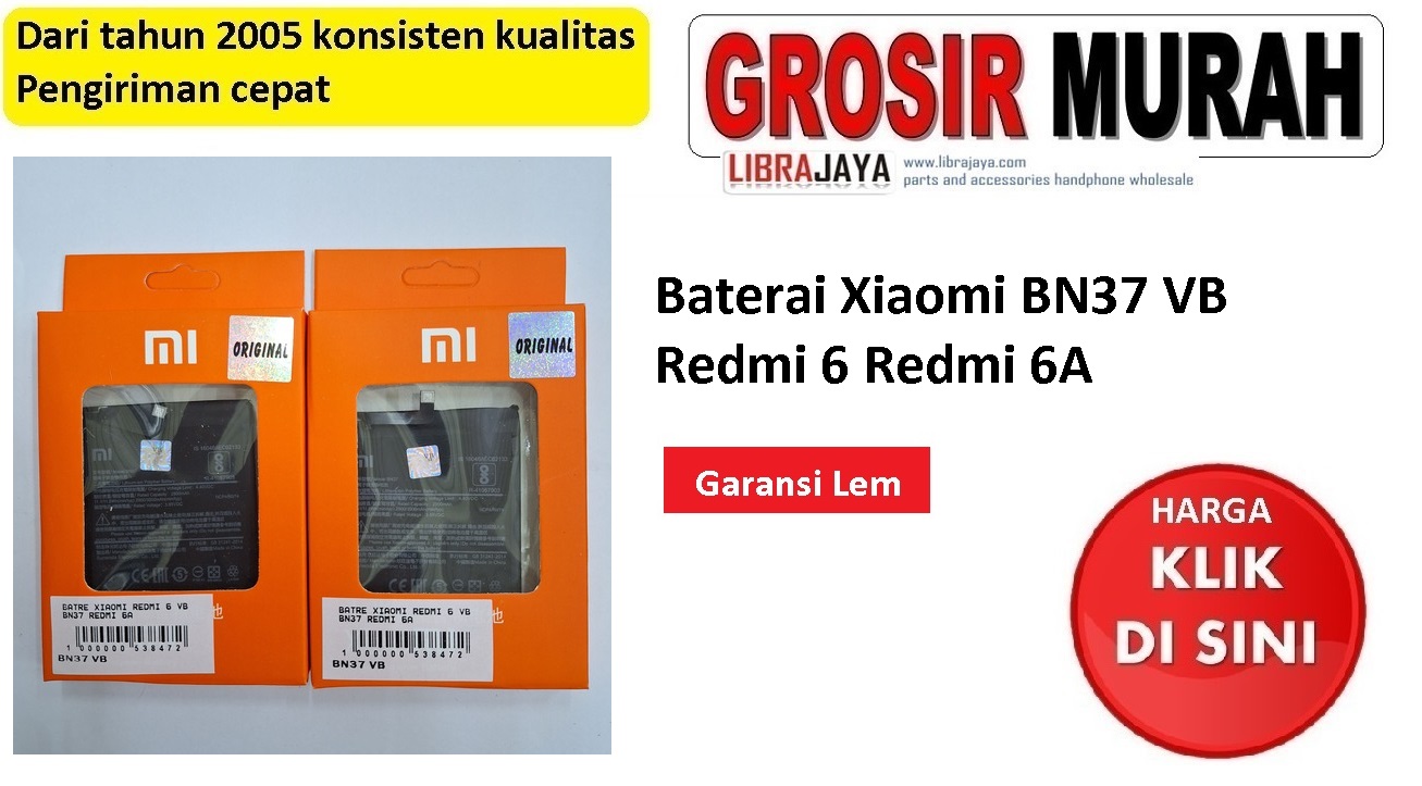 Baterai Xiaomi BN37 VB Redmi 6 Redmi 6A