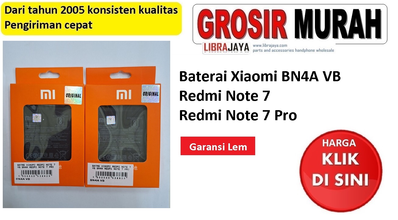 Baterai Xiaomi BN4A VB Redmi Note 7 Redmi Note 7 Pro