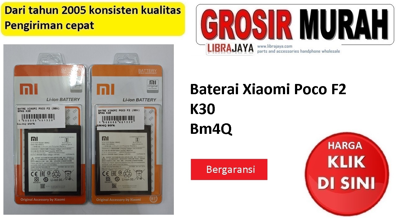 Baterai Xiaomi Poco F2 Bm4Q K30