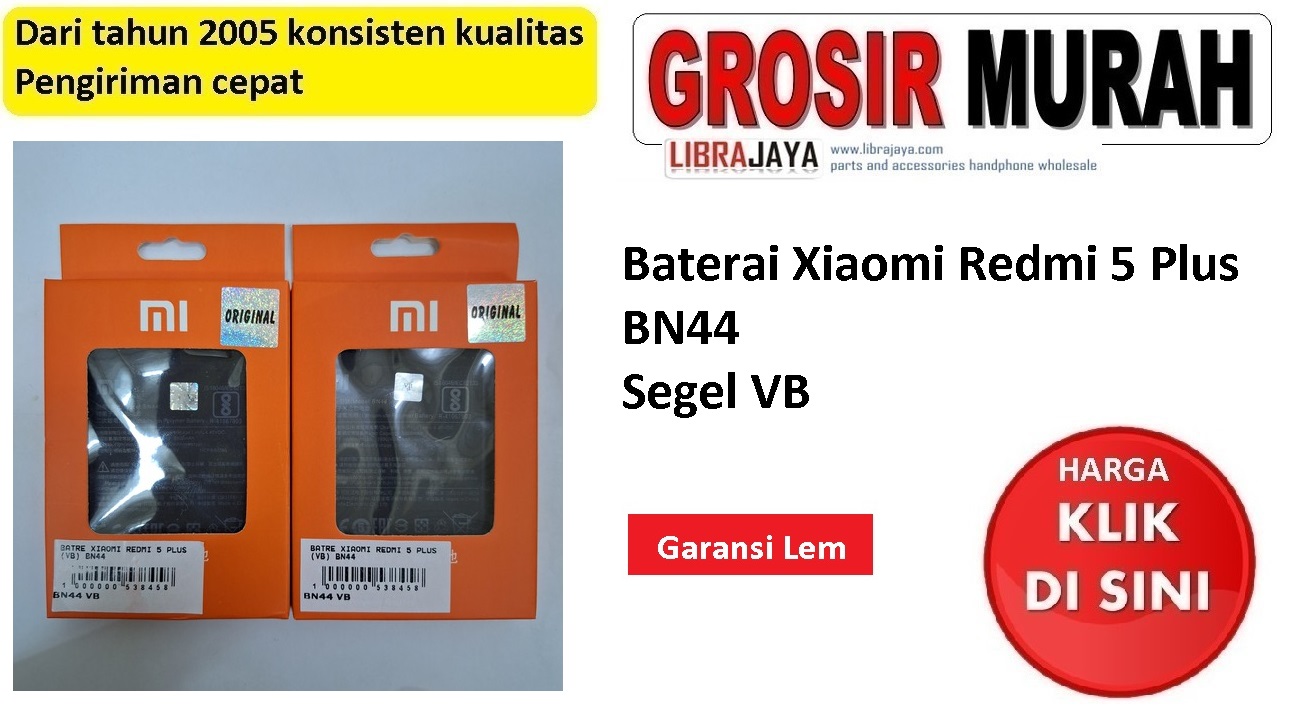 Baterai Xiaomi Redmi 5 Plus vb Bn44