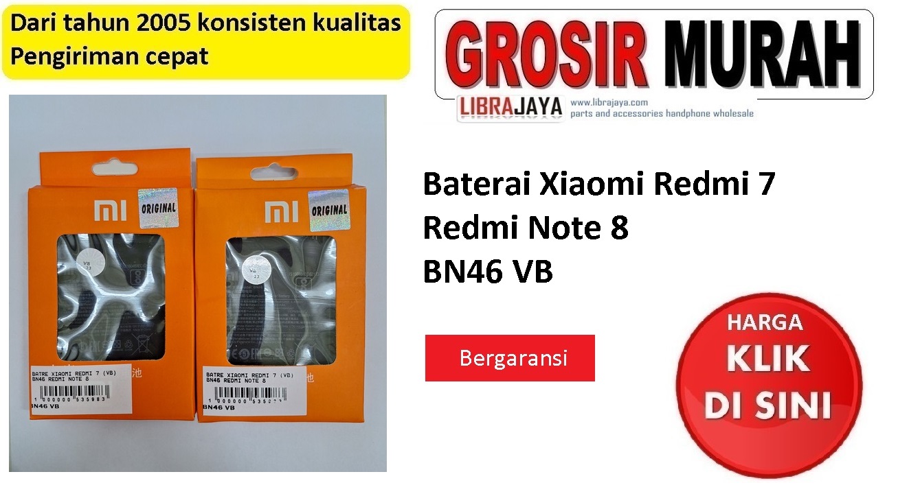 Baterai Xiaomi Redmi 7 Bn46 Redmi Note 8 VB