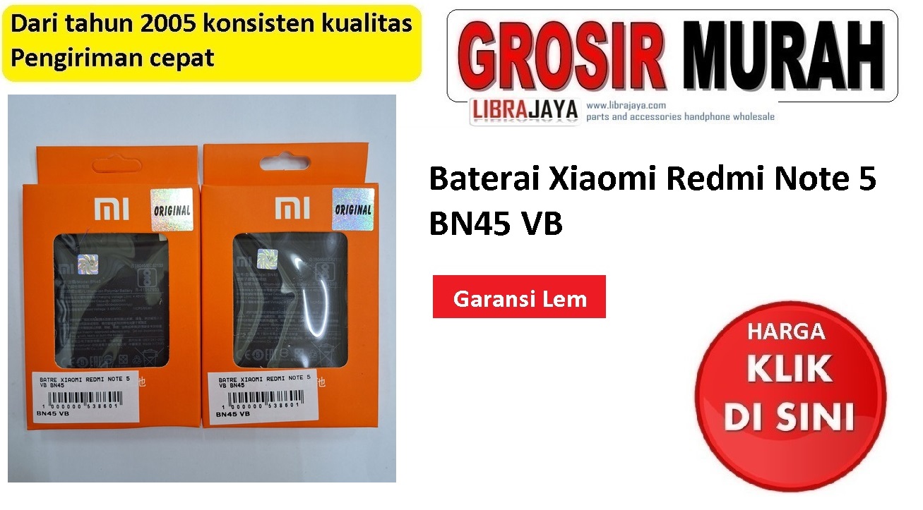 Baterai Xiaomi Redmi Note 5 BN45 VB