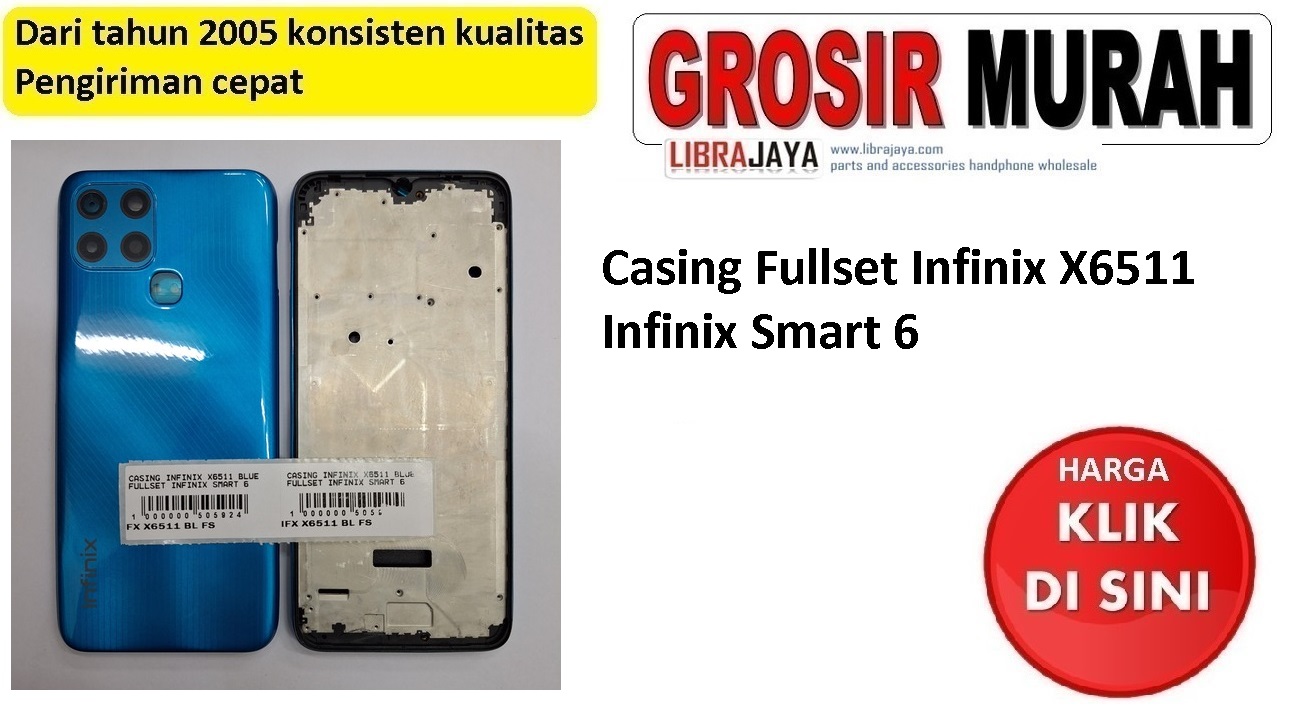 Casing Fullset Infinix X6511 Infinix Smart 6