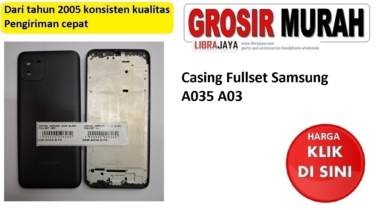 Jual Casing Fullset Samsung A035 A03 housing kesing