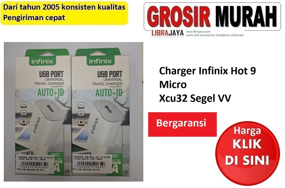 Charger Infinix Hot 9 Micro Xcu32 Segel VV