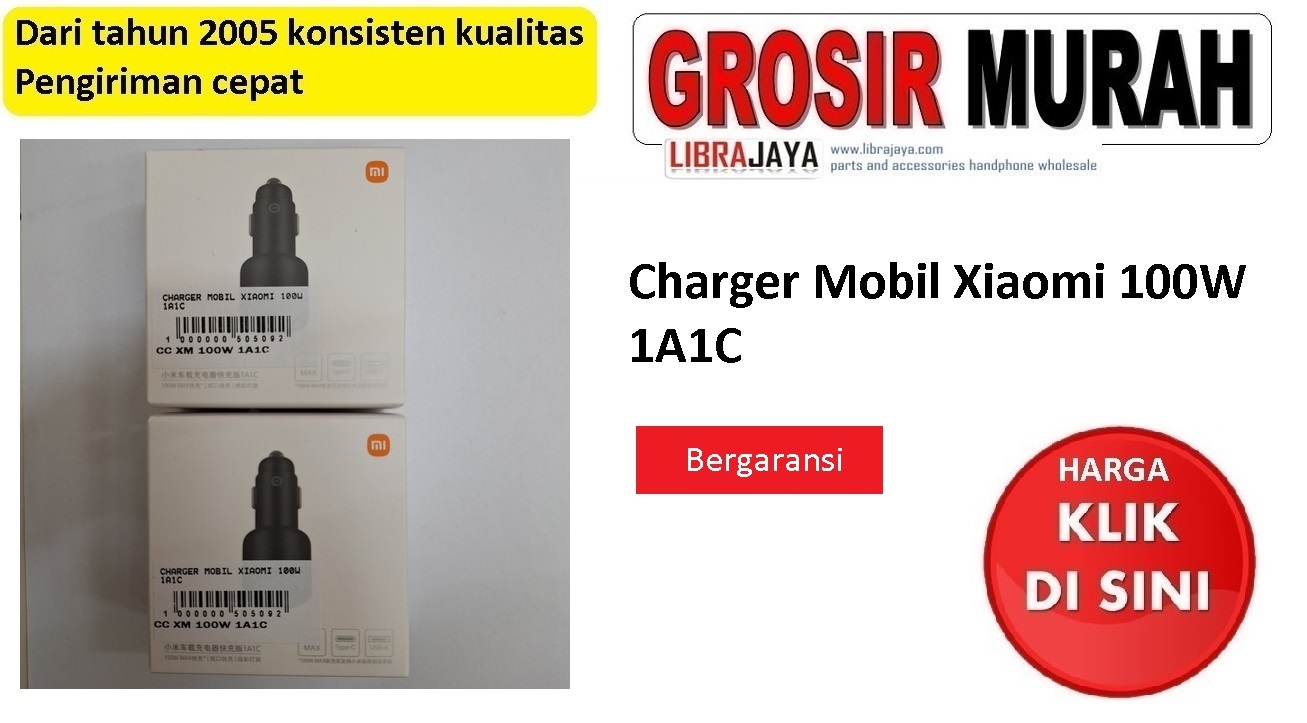 Charger Mobil Xiaomi 100W 1A1C