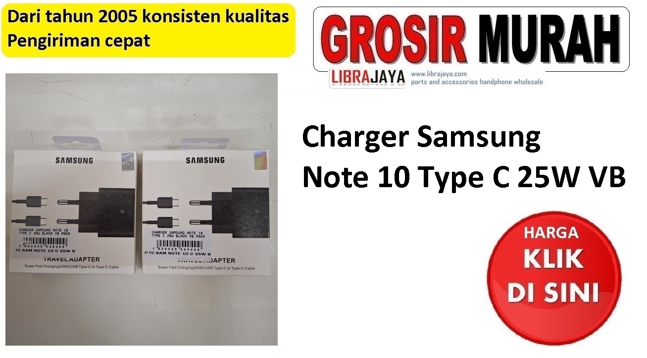 Charger Samsung Note 10 Type C 25W VB