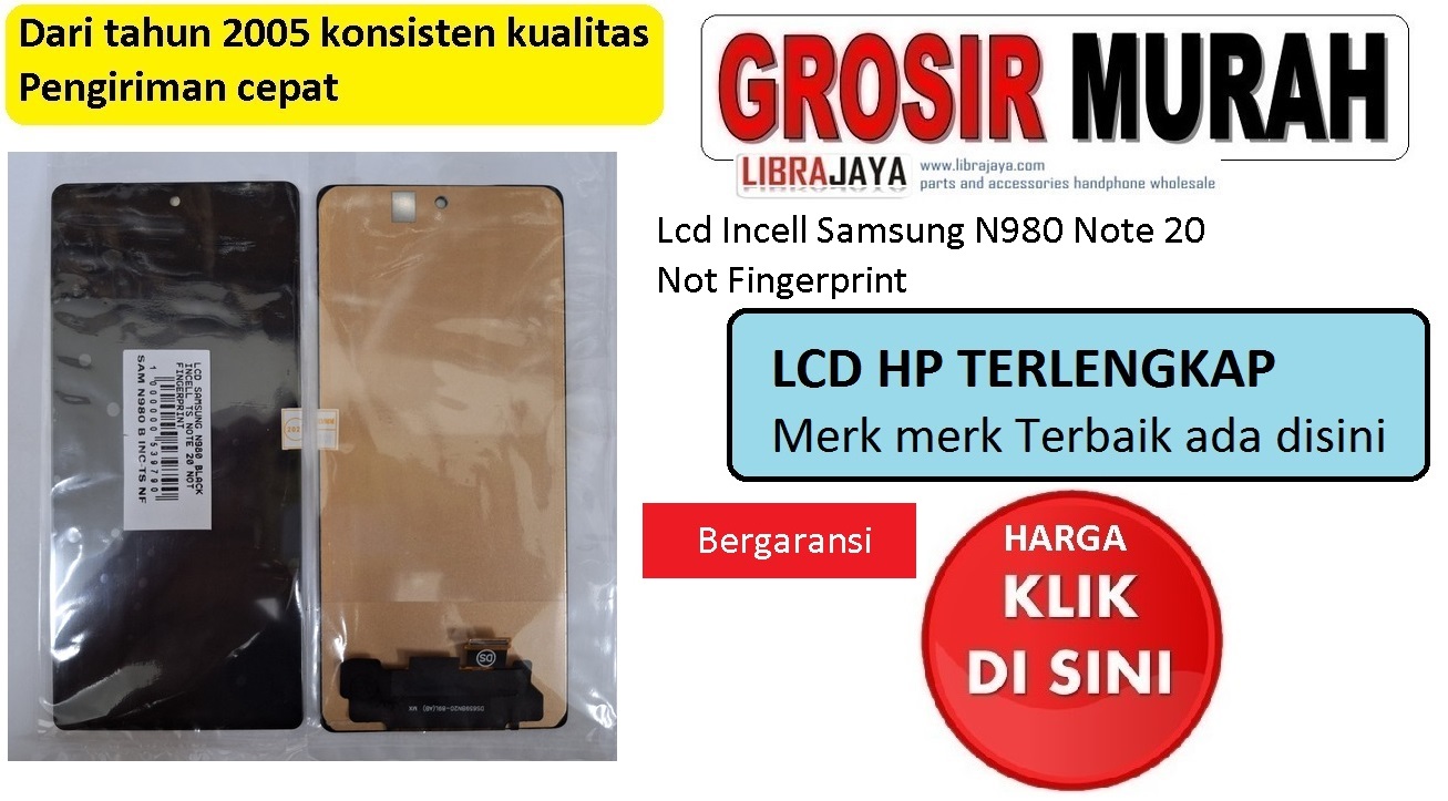 Lcd Incell Samsung N980 Note 20 Not Fingerprint