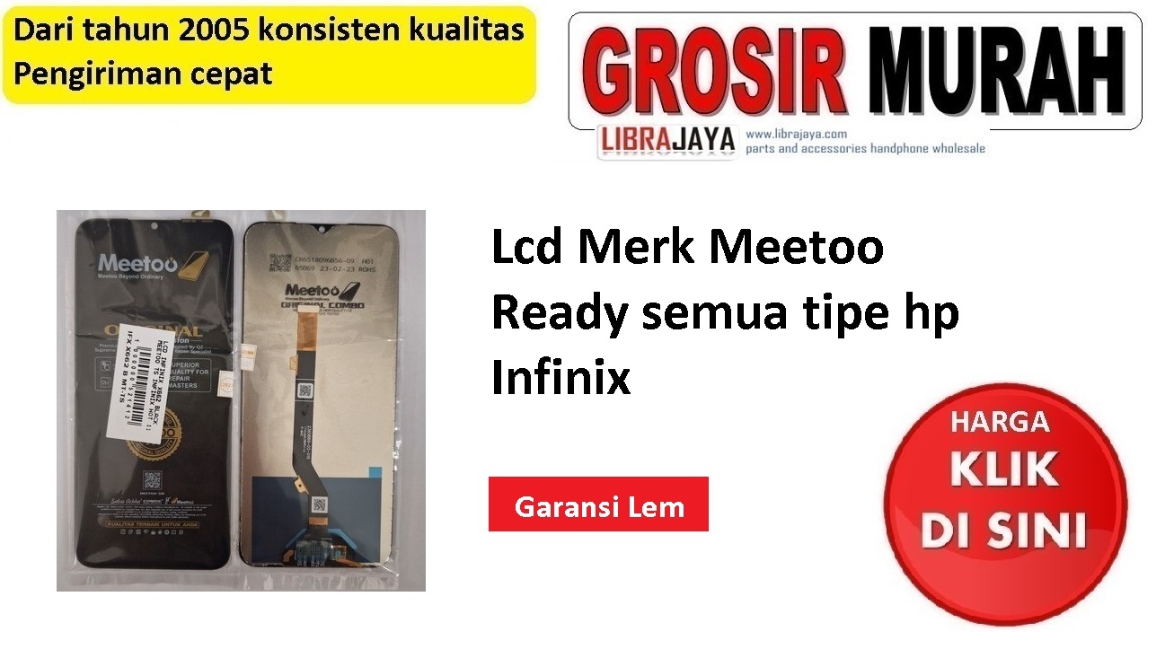 Lcd Infinix anti nombok garansi lem