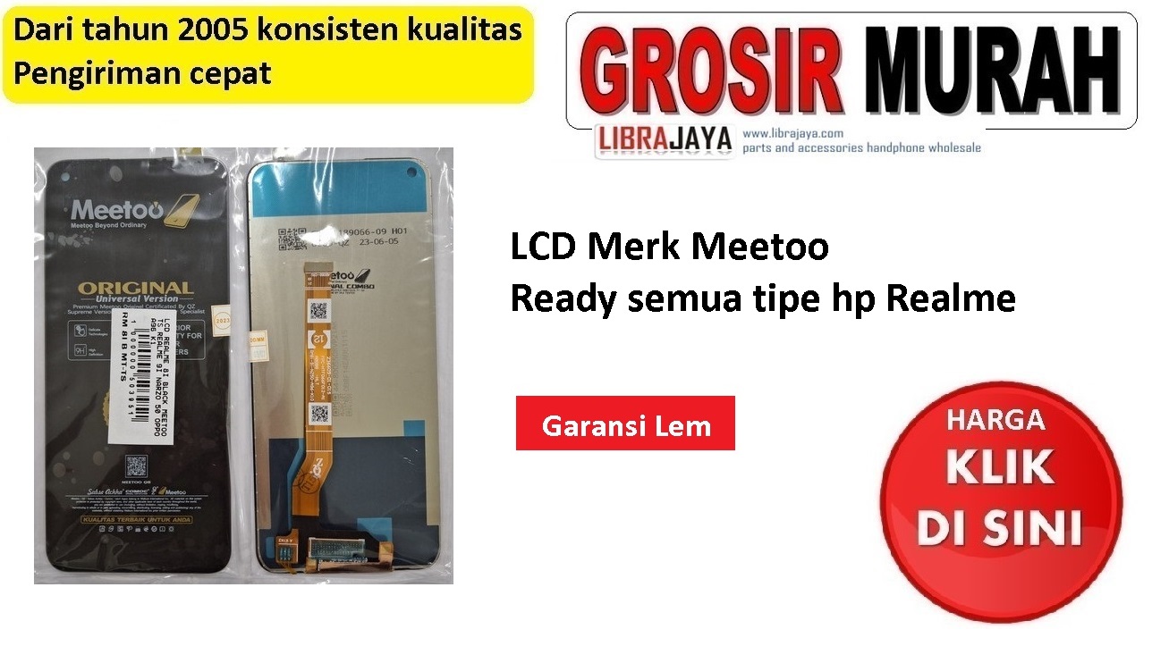 Lcd Realme anti nombok garansi lem