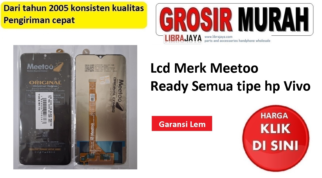 Lcd Vivo anti nombok garansi lem