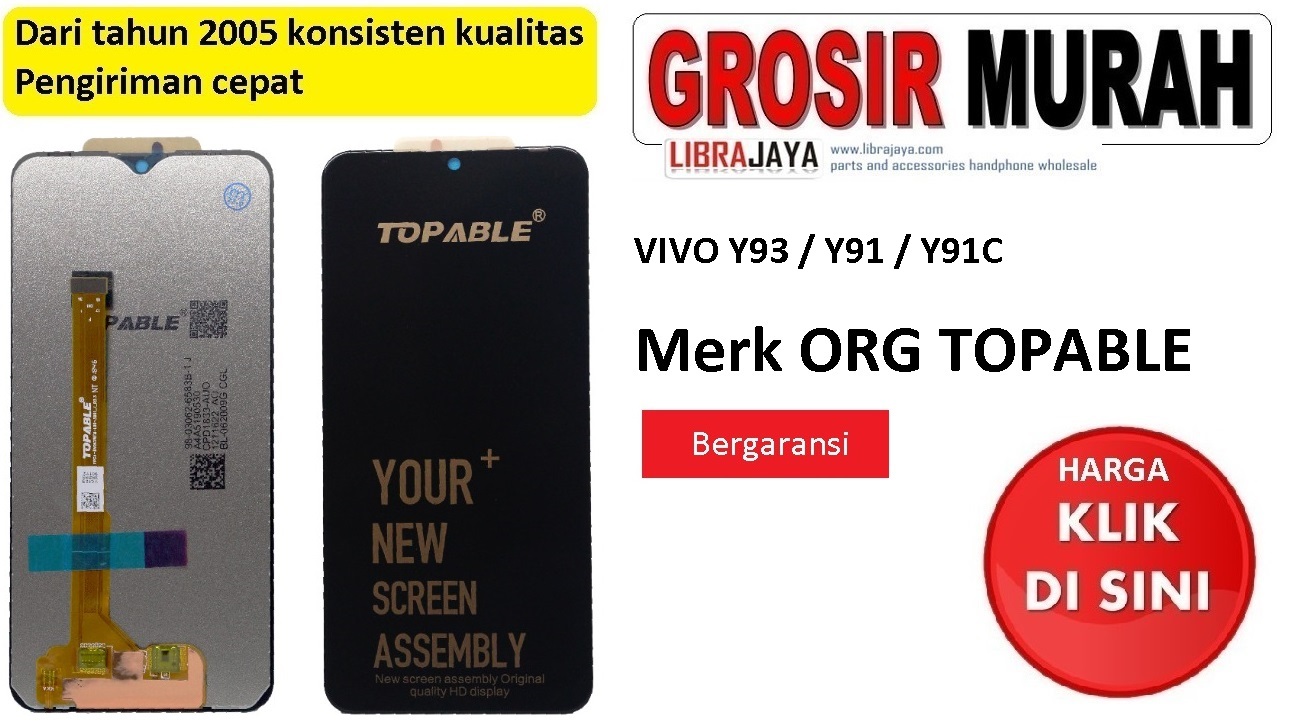 Lcd merk Org Topable Vivo Y93 Y91 Y95 Y91I Y91S Y93C Y91C U1 Y1S Y93S