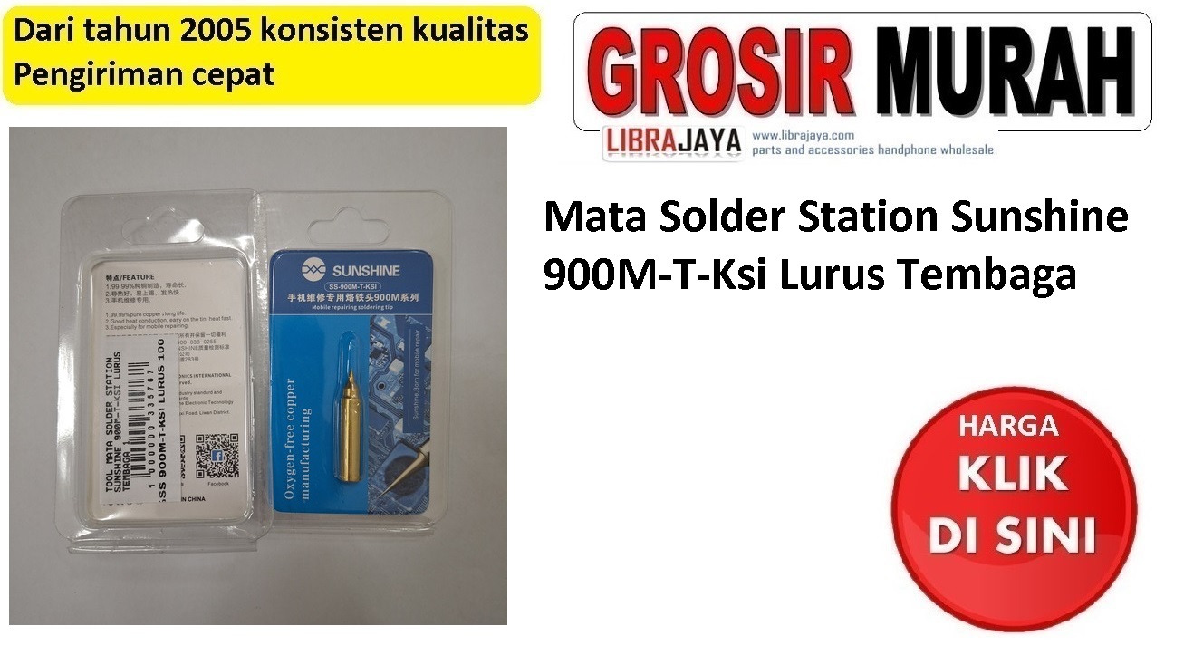 Mata Solder Station Sunshine 900M-T-Ksi Lurus Tembaga