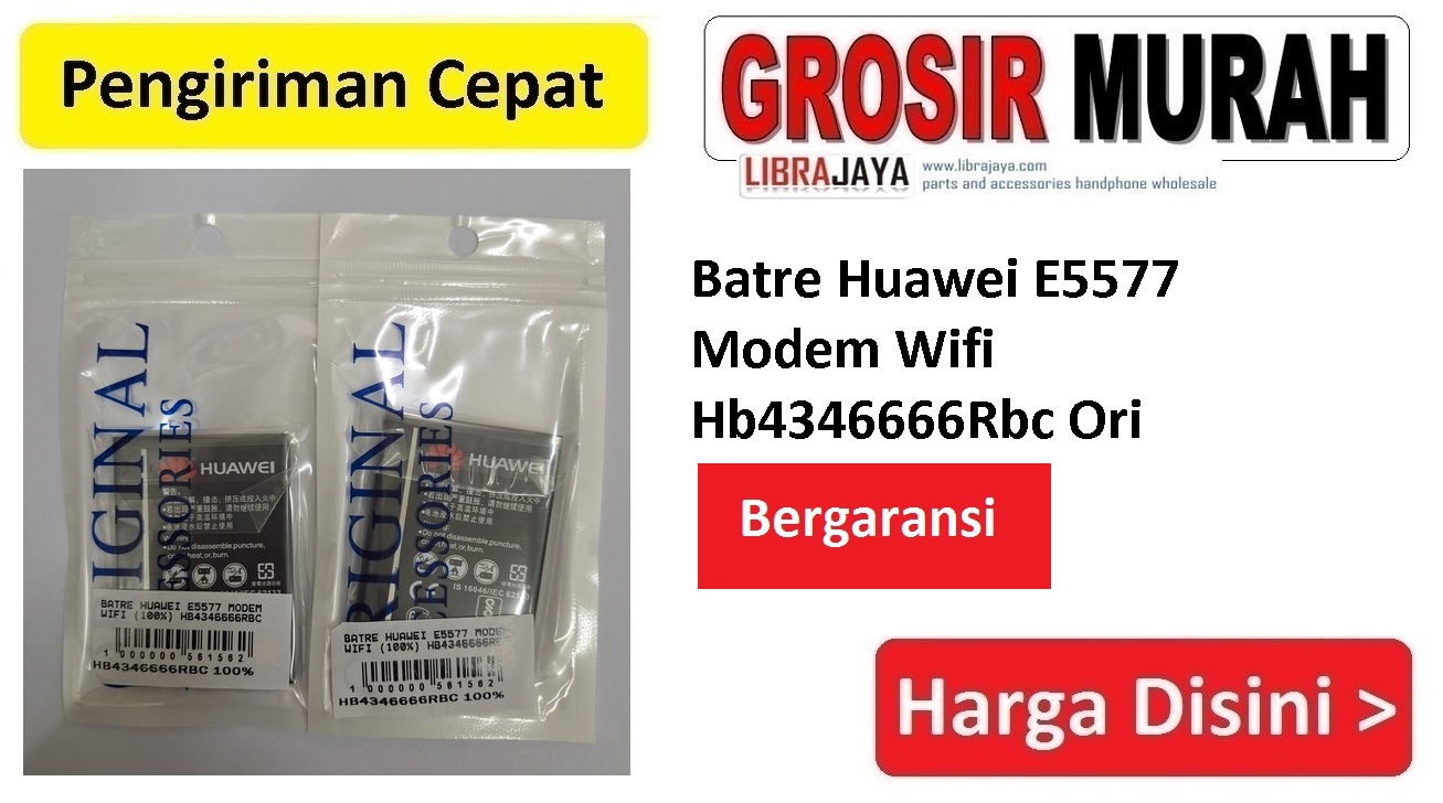 Baterai Huawei E5577 Modem Wifi Hb4346666Rbc Ori