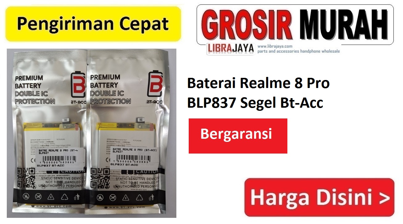 Baterai Realme 8 Pro BLP837 Segel Bt-Acc