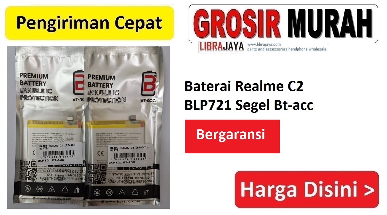 Baterai Realme C2 BLP721 Segel bt-acc