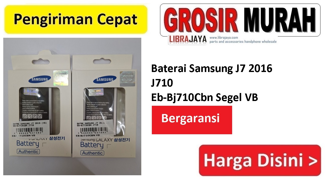 Baterai Samsung J7 2016 J710 Eb-Bj710Cbn Segel VB