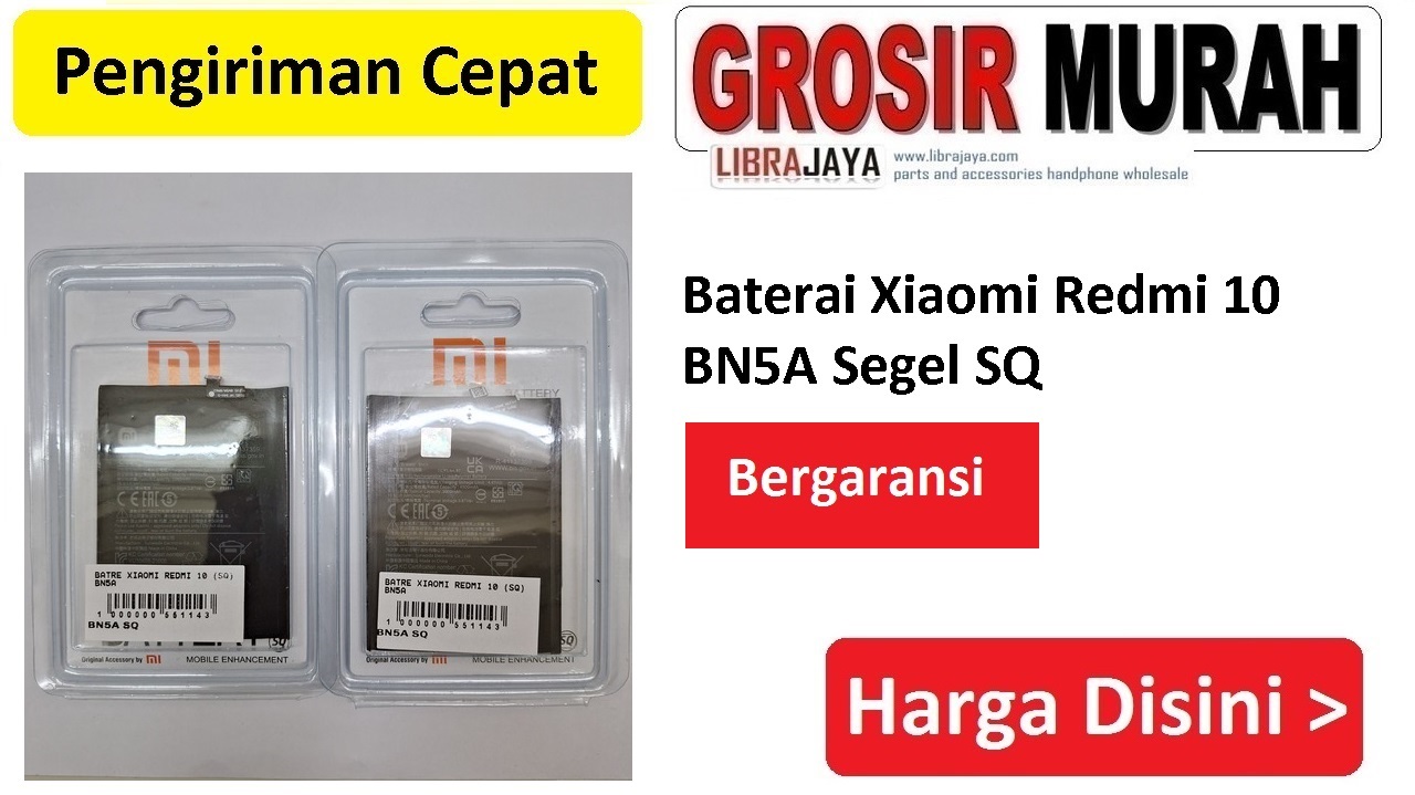 Baterai Xiaomi Redmi 10 BN5A Segel SQ Bergaransi