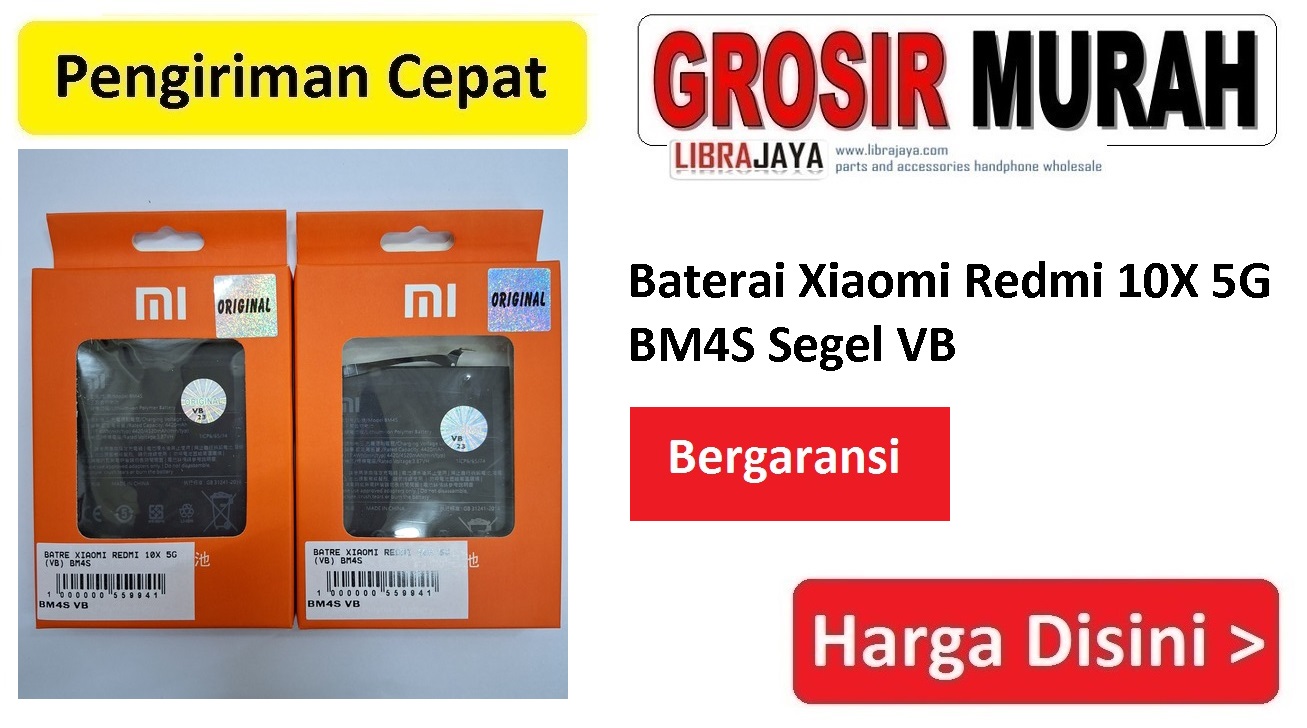 Baterai Xiaomi Redmi 10X 5G BM4S Segel VB