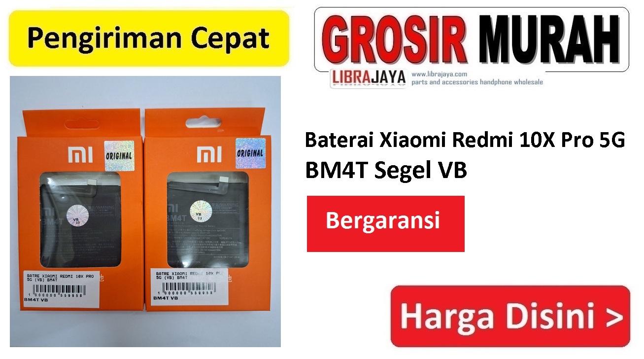 Baterai Redmi 10X Pro 5G BM4T Segel VB Bergaransi