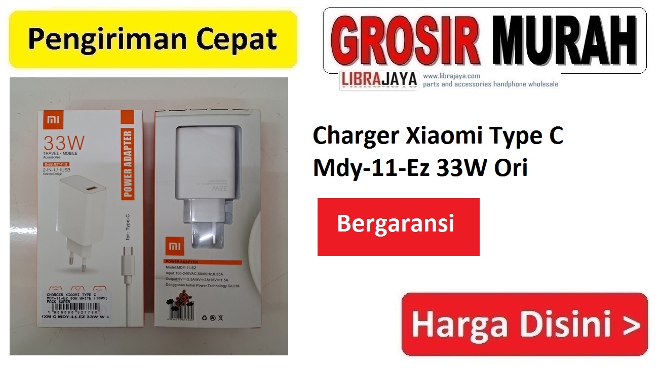 Charger Xiaomi Type C Mdy-11-Ez 33W Ori