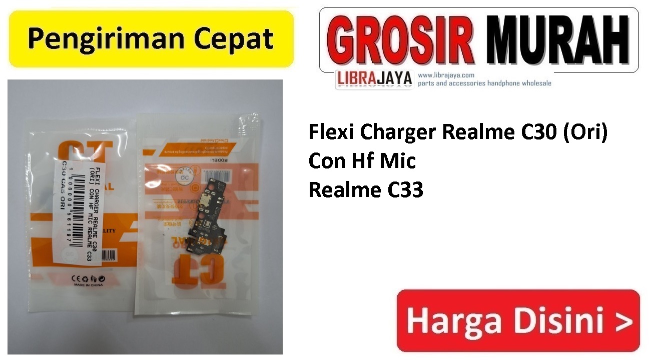 Fleksibel Charger Ori Realme C30 Con Hf Mic Realme C33