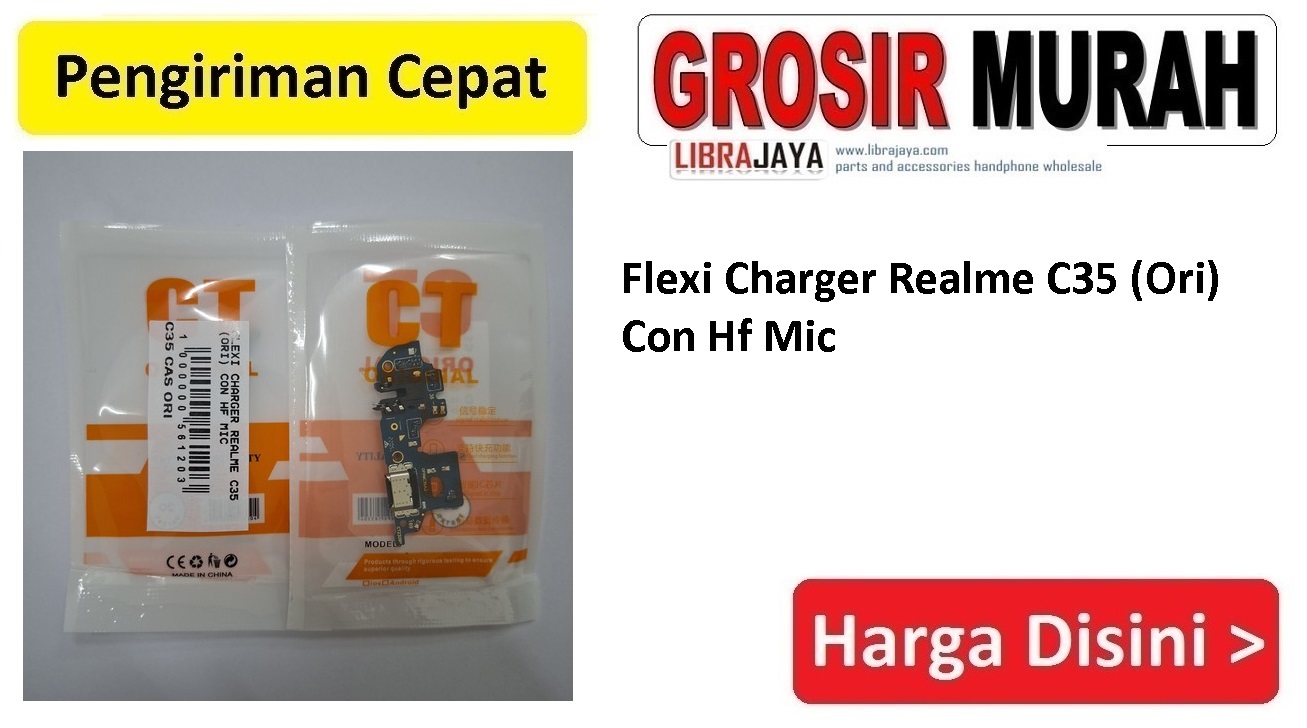 Fleksibel Charger Ori Realme C35 Con Hf Mic