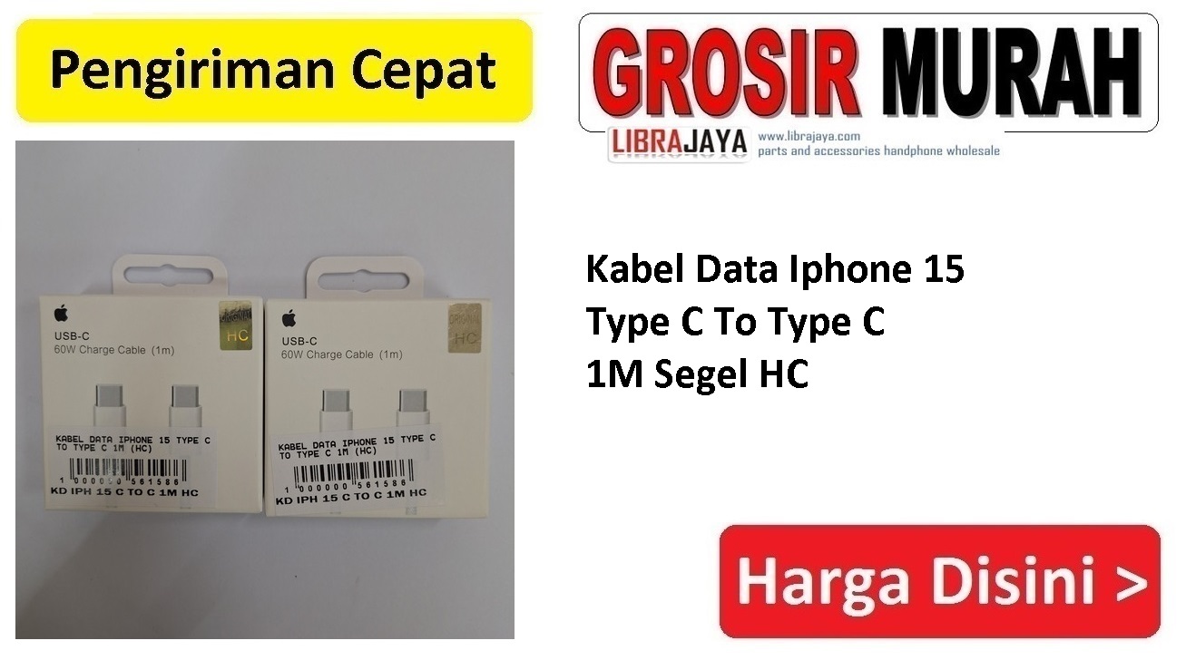 Kabel Data Iphone 15 Type C To Type C 1M Segel HC