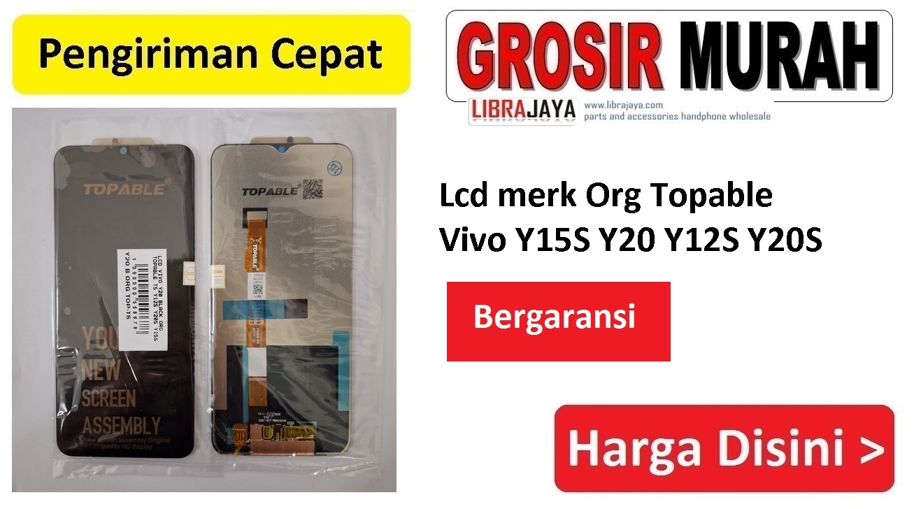 Lcd merk Org Topable Vivo Y15S Y20 Y12S Y20S CPD2016-B0E Bergaransi