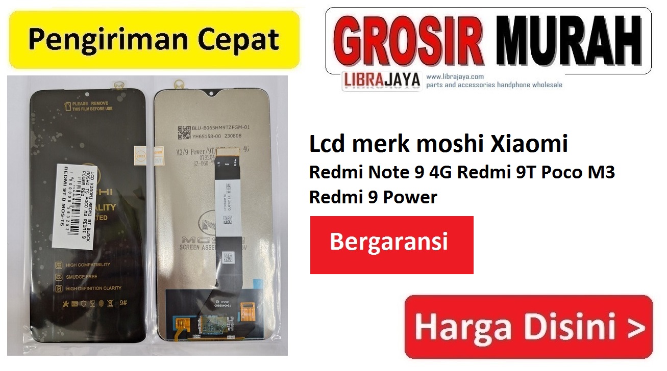 Lcd merk moshi Xiaomi Redmi Note 9 4G Redmi 9T Poco M3 Redmi 9 Power
