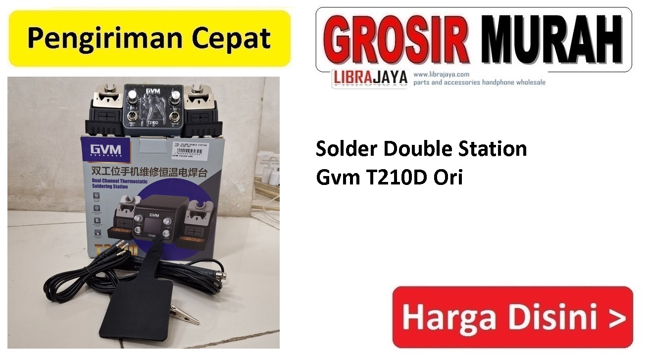 Solder Double Station Gvm T210D Ori Perlengkapan serpis hp