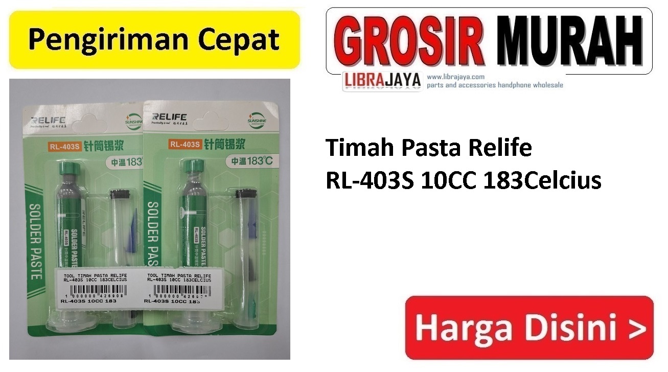 Timah Pasta Relife RL-403S 10CC 183Celcius