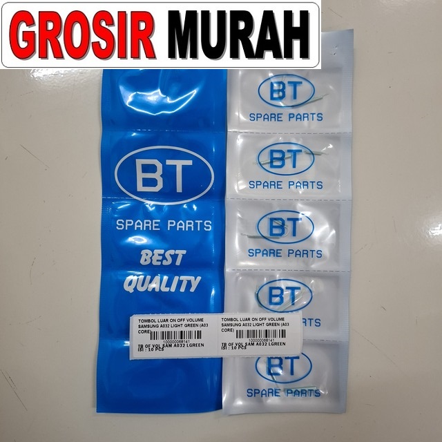 Tombol Luar On Off Volume Samsung A032 A03 Core Light Green