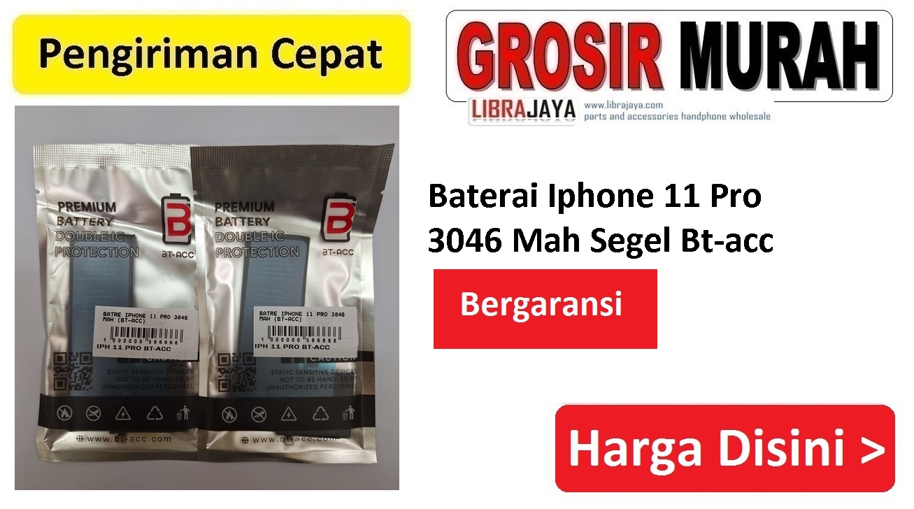 Baterai Iphone 11 Pro 3046 Mah Segel Bt-acc