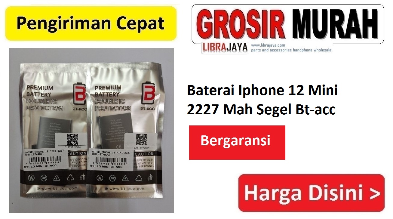 Baterai Iphone 12 Mini 2227 Mah Segel Bt-acc