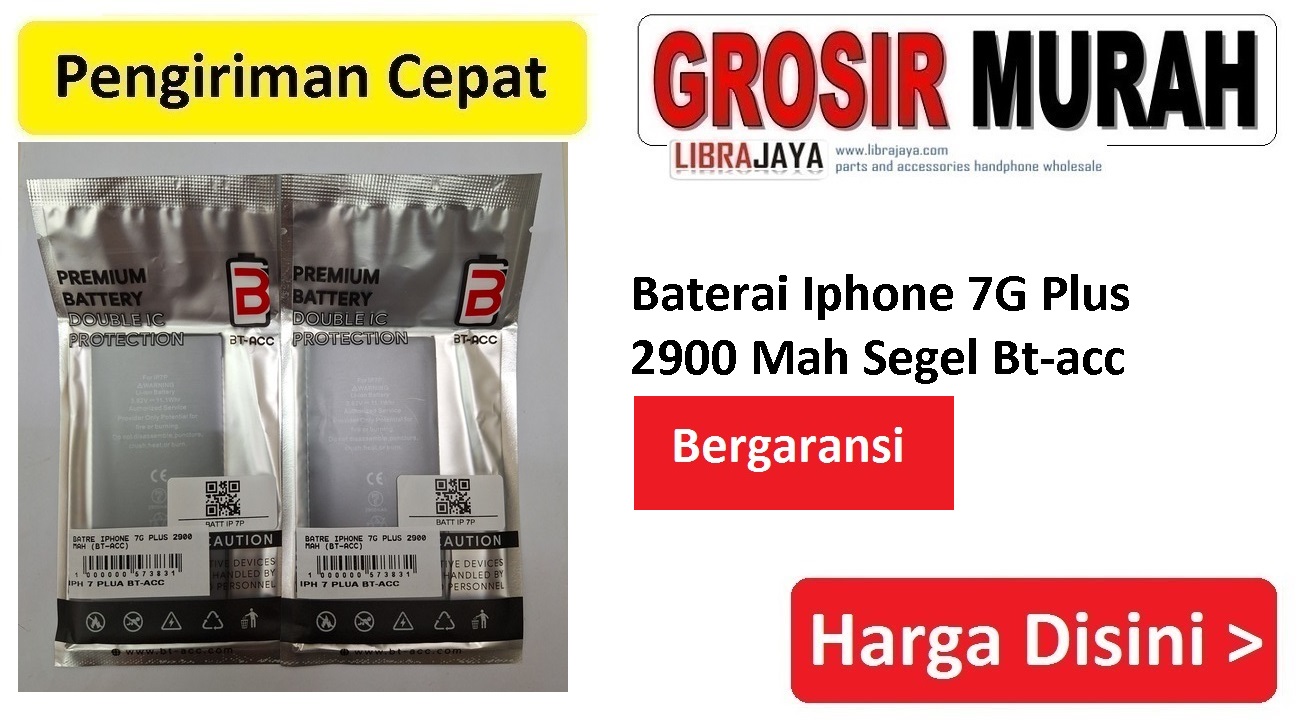 Baterai Iphone 7G Plus 2900 Mah Segel Bt-acc